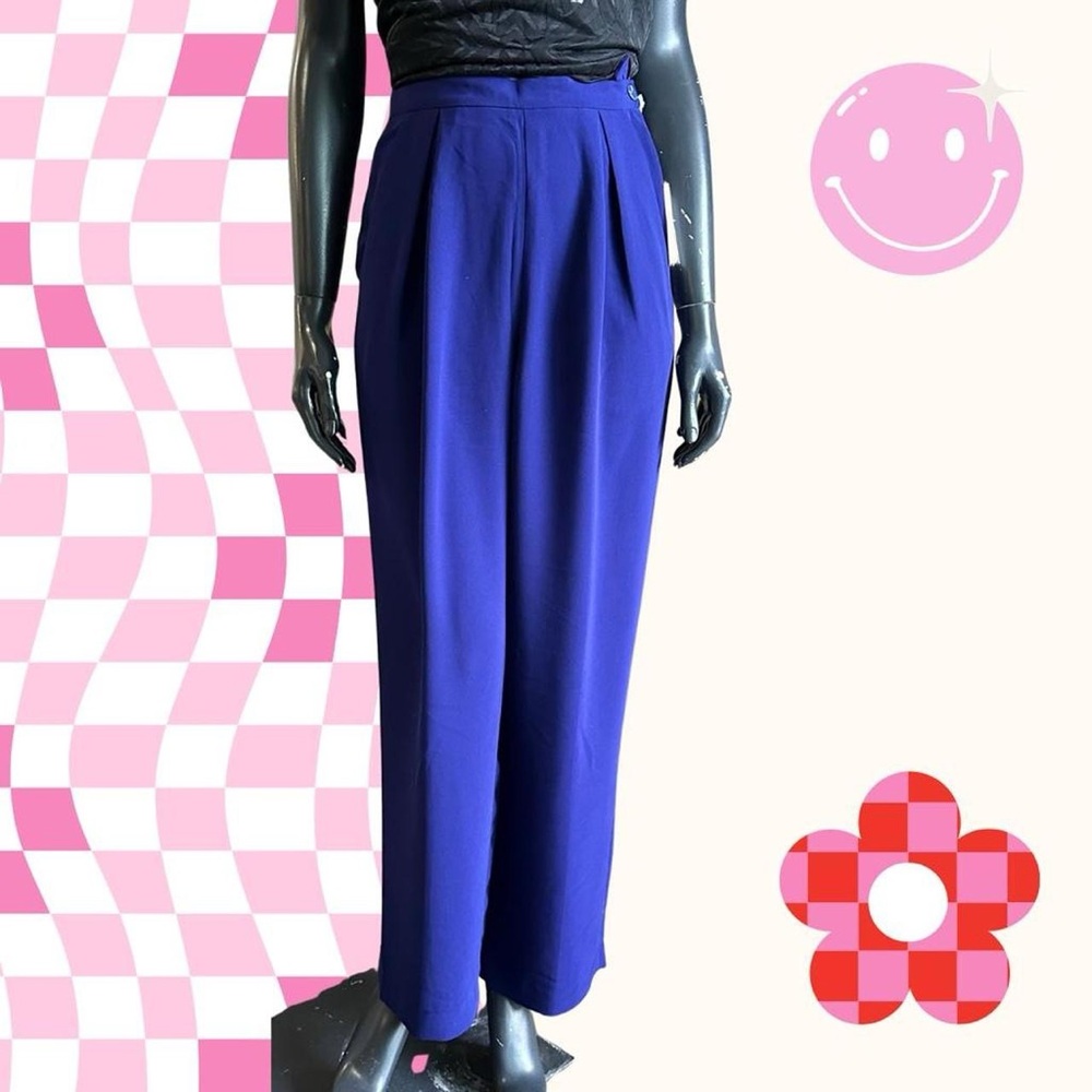 NEW- Blue Wide Leg Pants size 4/
Susan Bristol Royal